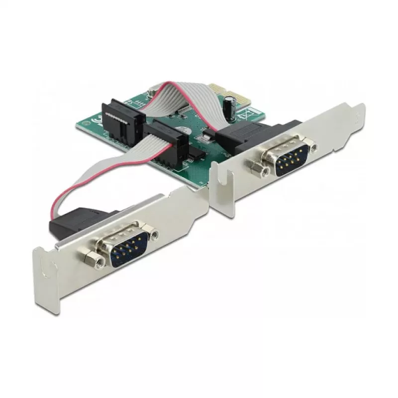 DeLOCK PCI Express x1 karte ar 2 seriālajiem RS-232 portiem