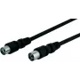 Wentronic Goobay antenas pieslēguma kabelis, melns, 20 m - IEC/koaksiālais spraudnis IEC/koaksiālā ligzda (50913)