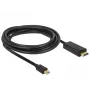 Video kabeļa adapteris DeLOCK 83699 Mini DisplayPort uz HDMI 2 m Melns