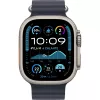 APPLE Watch Ultra 2 GPS + Cellular 49mm Natural Titanium Case ar Navy Ocean siksniņu