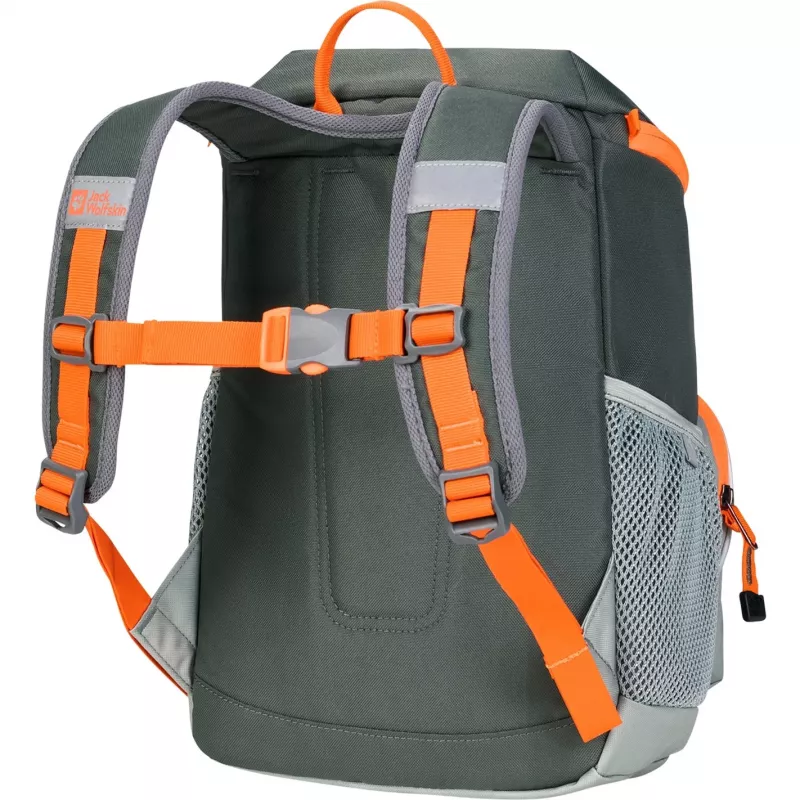 Jack Wolfskin Erlebnis Pack mugursoma - zaļa/oranža, 11 L