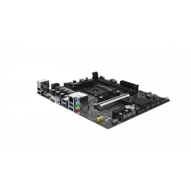 Micro ATX mātesplate Sapphire A520M-E ligzdai Socket AM4, AMD A520 mikroshēmojums, 2x DDR4 DIMM, max 64 GB, PCIe 3.0 x16/x1, SATA III, Gigabit LAN