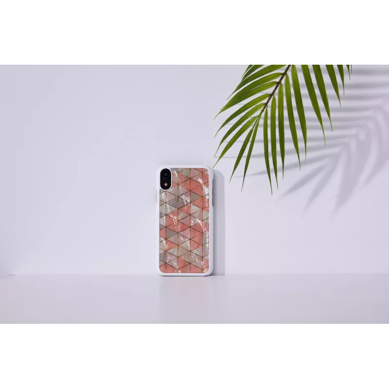 Viedtālruņa maciņš iKins priekš iPhone XR — dimanta balta aizsargapvalks
