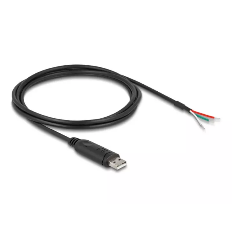 DeLOCK Adaptera kabelis USB 2.0 Type-A uz Serial RS-485 2 m melns