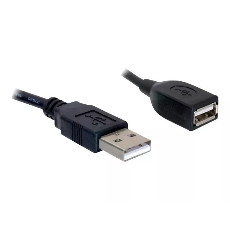 USB 2.0 pagarinātāja kabelis DeLOCK 82457 0,15 m melns