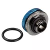 Bitspower Multi-Link adapteris, G1/4 collas vītņstienis uz 16mm OD cieto cauruli, taisns savienotājs, spīdīgi melns
