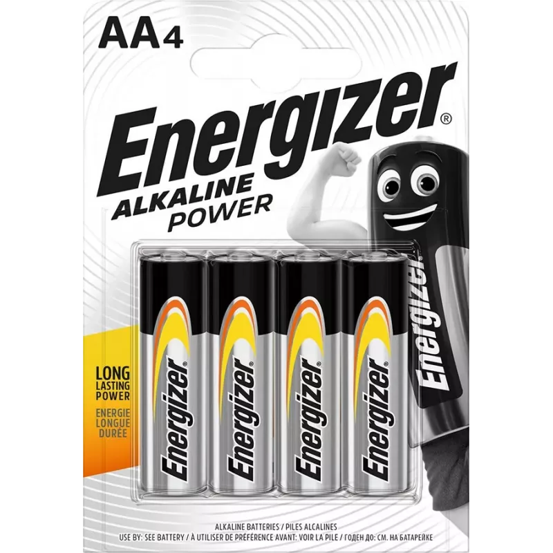Sārmaina AA vienreizlietojamā baterija Energizer Classic 1.5V LR6 — 4 gab., 50.5×14.5 mm, 23 g