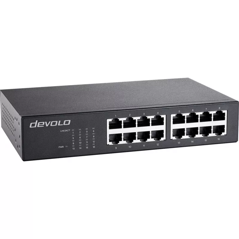 Ethernet slēdzis Devolo 16-portu 16× Gigabit Ethernet