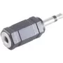 Vadu savienotājs ShiverPeaks BS57015 3.5 mm melns vīrišķais/sievišķais