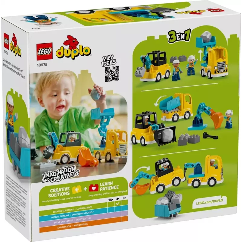 LEGO DUPLO 10475 3-in-1 Celtniecības transportlīdzekļi