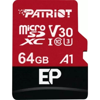 Patriot Memory PEF64GEP31MCX atmiņas karte 64 GB MicroSDXC Class 10