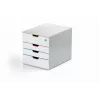 Durable VARICOLOR MIX 4 SAFE pelēka plastmasa 4 atvilktnes