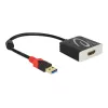 Video kabeļa adapteris DeLOCK 62736 USB Type-A uz HDMI 0.2 m melns