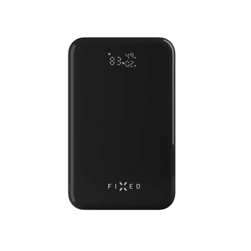 Ārējais akumulators FIXED Zen 20 Pro ar LCD displeju — 20000 mAh, vairākas USB izejas