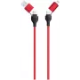 USB kabelis 2GO 797370 1.2 m USB A/USB C USB C/Lightning Melns Sarkans