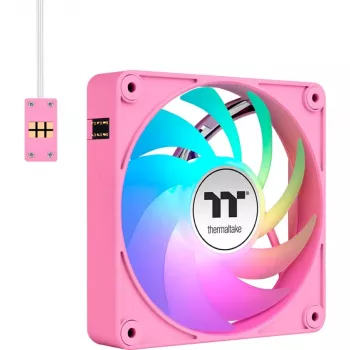 Thermaltake CT120 EX ARGB 120 mm rozā 3 gab. komplekta korpusa ventilatori