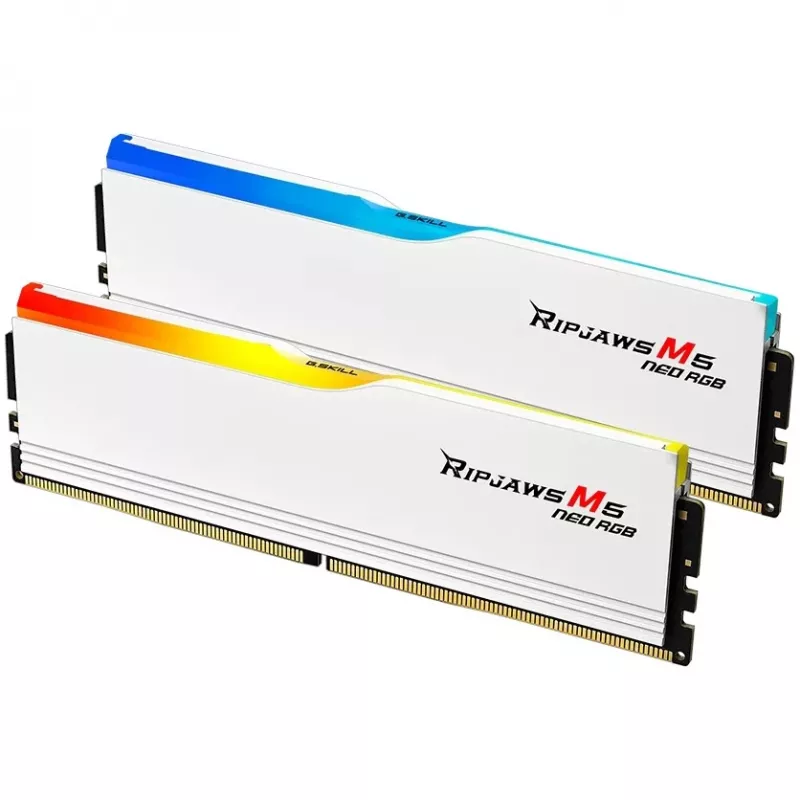 DIMM 64 GB DDR5-6000 (2x 32 GB) Dual-Kit, Memory balta, F5-6000J3040G32GX2-RM5NRW, Ripjaws M5 Neo, AMD EXPO