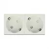 Kontaktligzda CEE 7/3 DELOCK 81322 — 3P+N+PE, 250 V, 16 A, ABS, balta