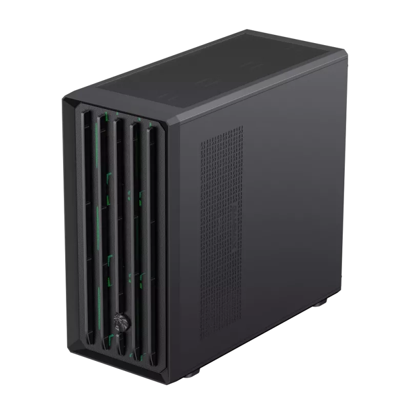 Gamemax korpuss | CLAW 460 BK | Melns | Mid-Tower | Barošanas bloks nav iekļauts