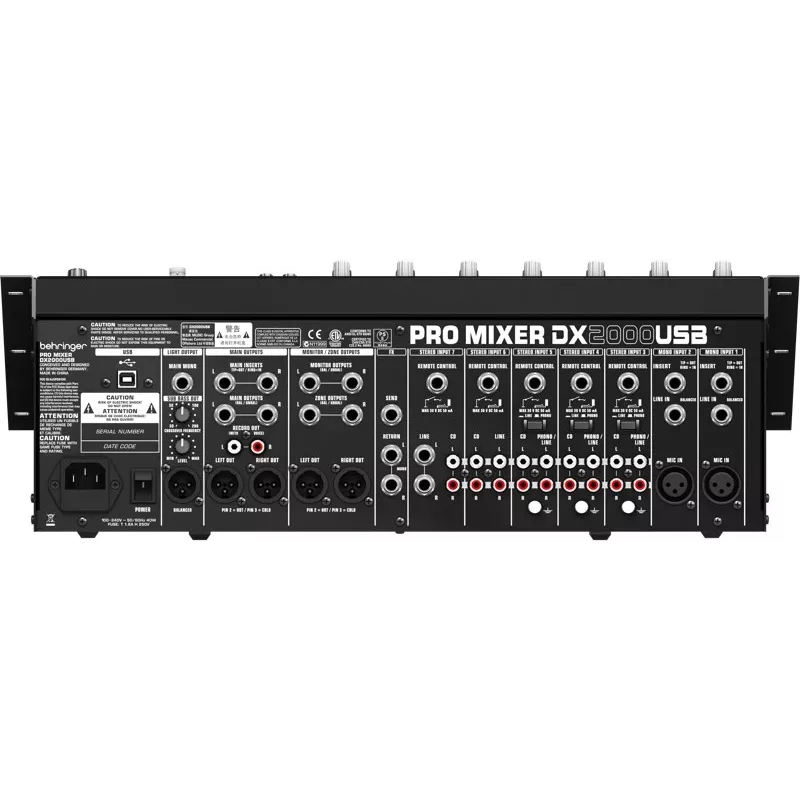 Audio mikseris Behringer DX2000USB 7 kanāli