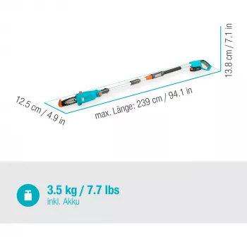 Gardena TCS 20 / 18V P4A 5 cm litija jonu akumulators melns zils oranžs