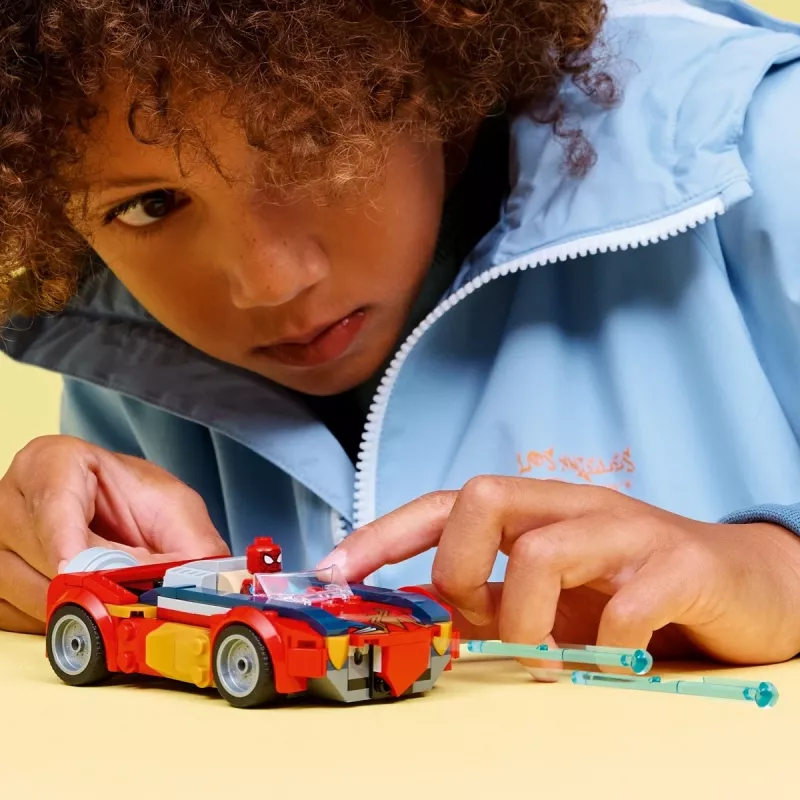 LEGO MARVEL 76336 Zirnekļcilvēka mašīna pret Venomizēto Vilknadzi