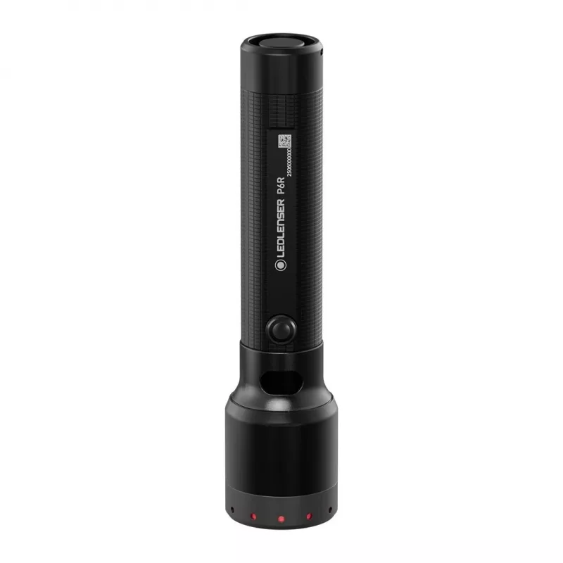 Ledlenser P6R melna rokas lukturīša LED