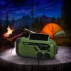 Portatīvs FM/AM radio SENCOR SRD1000SCLGR ar Bluetooth, saules/rokas kloķa/USB-C uzlādi, 2000mAh baterija, IPX4, LED gaismas