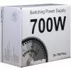 Inter-Tech SL-700 Plus - Barošanas bloks (iekšējais) - ATX12V 2,4 - AC 230 V - 700 W - aktīvais PFC (88882141)