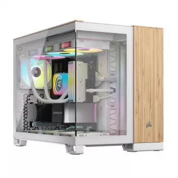 Datora korpuss Corsair CC-9011288-WW Midi Tower Bamboo, Balts