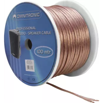 Skaļruņu kabelis Omnitronic 30300611, 2x2.5 mm², 100 m ruļļa
