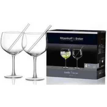 Glass set ritzenhoff & breker TONIC, 4-piece dishwasher-safe…