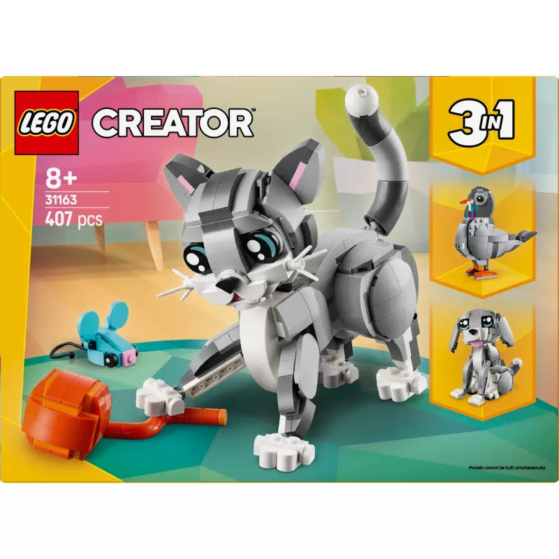 LEGO CREATOR 3 IN 1 31163 Rotaļīgs kaķis