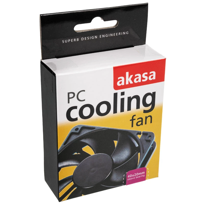 Ventilators Akasa AK-4020MS Melns Case Ventilators
