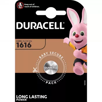 Duracell CR1616 3V vienreizējas lietošanas baterija litija