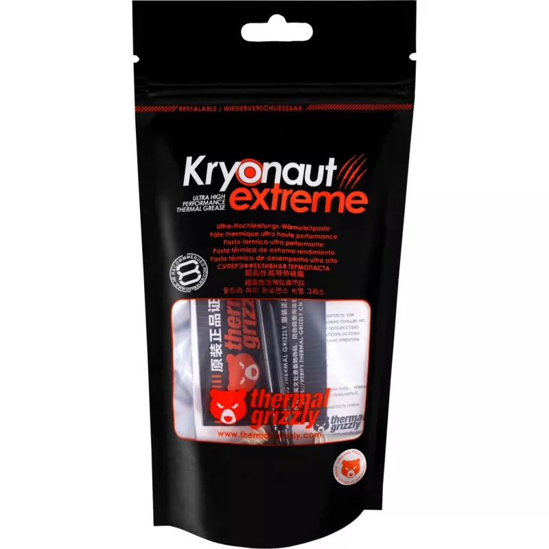 Termopasta Thermal Grizzly TG-KE-002-R, 2 g, alumīnija oksīds, melna