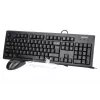 A4Tech KM-72620D - Tastatūras un peles komplekts - USB - US - Melns