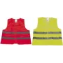 Drošības veste IWH 540313, augstas redzamības fluorescējošs poliesteris, dzeltena, bezpiedurkņu aizsargapģērbs