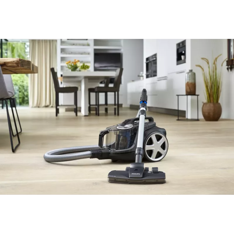 Cilindru putekļsūcējs Philips PowerPro Expert FC9747/09 — 900 W, 2 L bez putekļu maisa, HEPA, melns