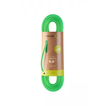 Statiskā virve Siskin Eco Dry 8,6 mm, 70 m, neona zaļa