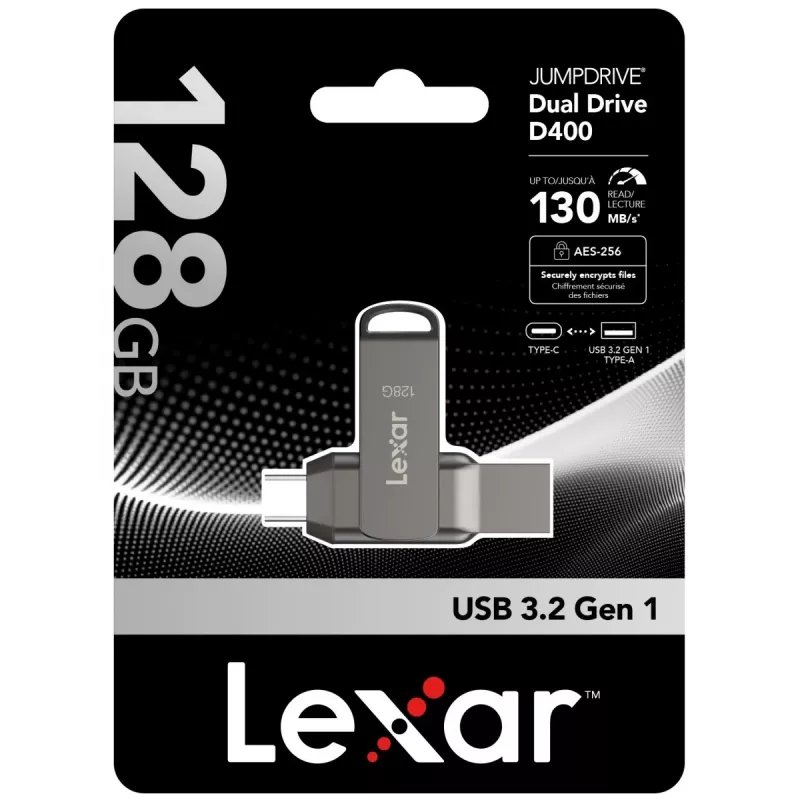 USB zibatmiņa Lexar 128GB USB Type-C LJDD400128G-BNQNG