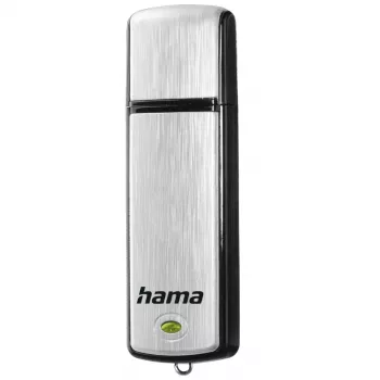 Hama Fancy USB zibatmiņa 64 GB USB Type-A 2.0 Melns, Sudraba