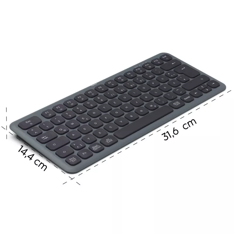 WK-500 daudzaparatūras tastatūra melni pelēka