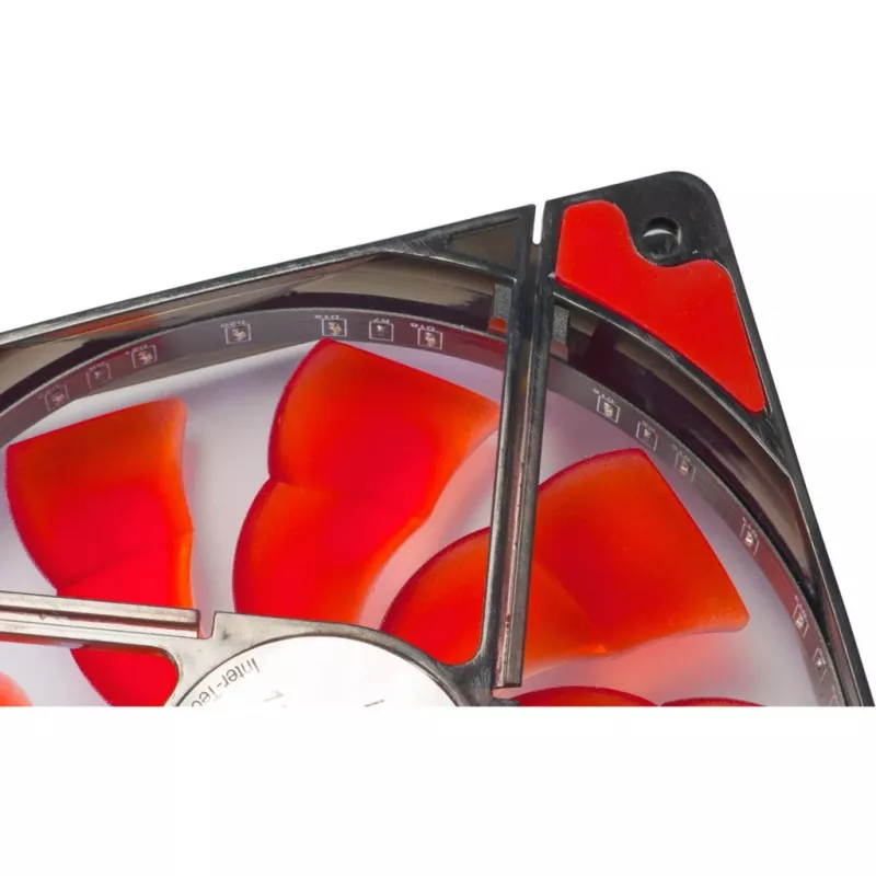 INTER-TECH Argus L-12025 120mm korpusa ventilators - melns