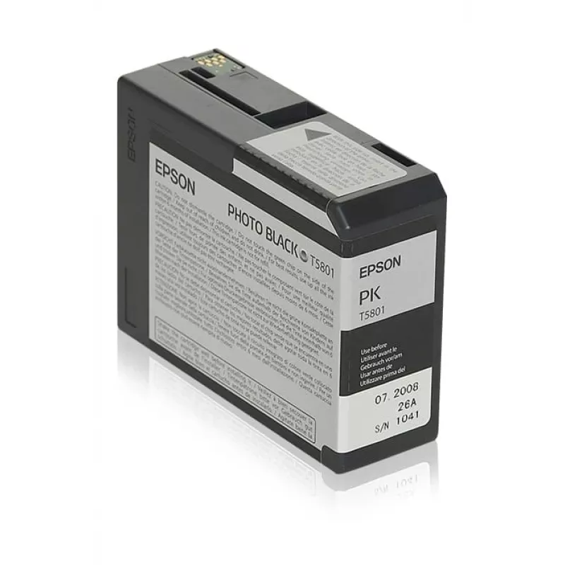 Epson Singlepack Photo Melns T580100, Photo Melns, uz krāsvielas bāzes veidota tinte, 80 ml, 1 gab.