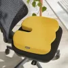Leitz Ergo Cosy sēdvirsas spilvens, sēdvirsas spilvens, universāls, dzeltens, ķīļveida, vienkrāsains, rāvējslēdzējs