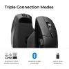 pele Keychron M6 Right-hand Universal — Optical, RF Wireless + Bluetooth + USB-C, 30000 DPI, Melns