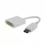 Video kabeļa adapteris GEMBIRD DisplayPort uz DVI 0,1 m, balts