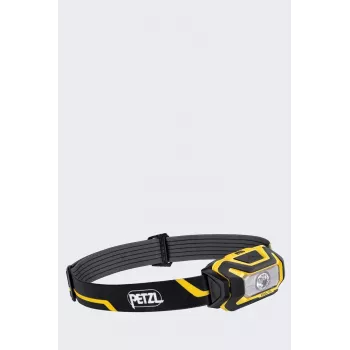 Galvas lukturis Petzl Aria 1R melni dzeltens uzlādējams viegls, modelis E069CA00