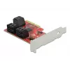 SATA PCI Express x4 karte DeLOCK 6 portu zema profila formas faktors